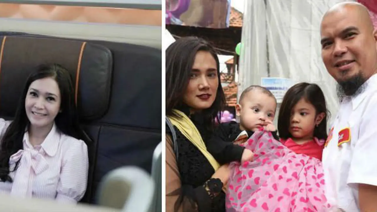 Maia Estianty dan keluarga baru Ahmad Dhani/Instagram dan Kapanlagi.com.