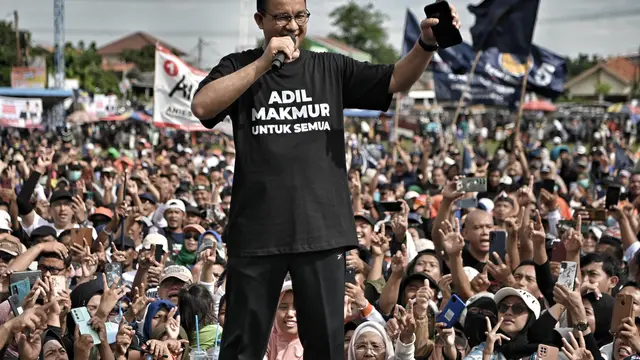 Calon Presiden (Capres) nomor urut 01 Anies Baswedan mengawali kampanye akbar di Tangerang, Banten. Di sana, Anies melontarkan pujian kepada massa pendukungnya.