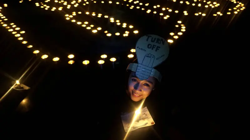 [FOTO] Aksi Earth Hour di Beberapa Kota di Indonesia