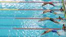 Tercatat sebanyak 1.600 atlet Akuatik terbaik dari seluruh penjuru Indonesia, ambil bagian dalam 7th Indonesia Open Aquatic Championships 2025. (Bola.com/M Iqbal  Ichsan)