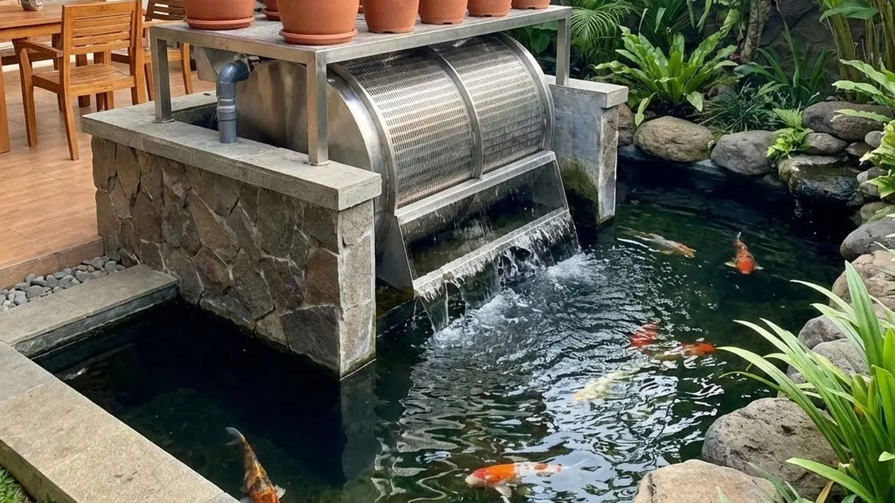 Model Kolam Ikan Teras Rumah Tidak Bau