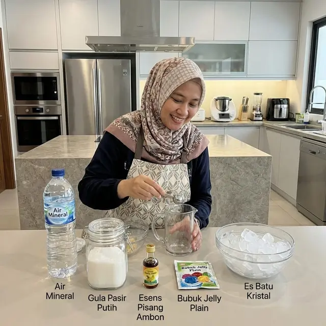 Mempersiapkan bahan magic water (Gemini AI)