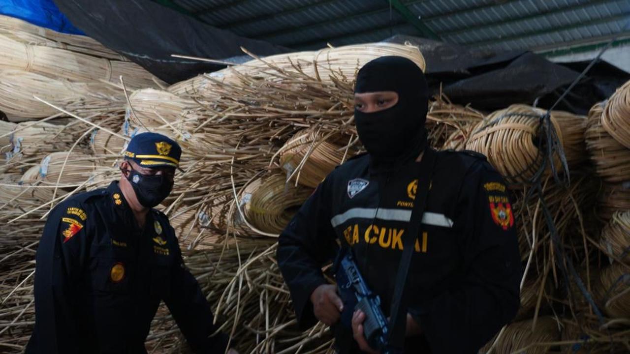 Bea Cukai Gagalkan Penyelundupan 207 Ton Rotan di Laut Natuna 