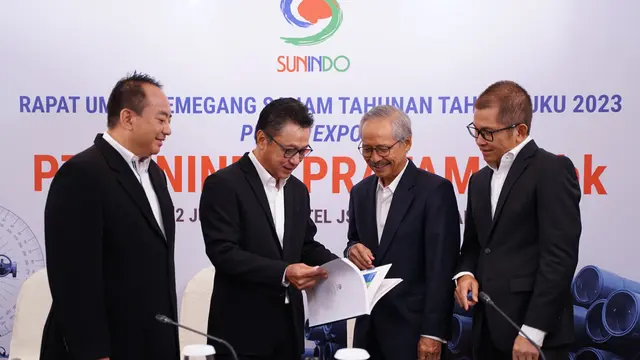 PT Sunindo Pratama Tbk (SUNI) telah melaksanakan Rapat Umum Pemegang Saham Tahunan (RUPST) Tahun Buku 2023 pada Rabu (12/6/2024) di Jakarta. (Dok SUNI)