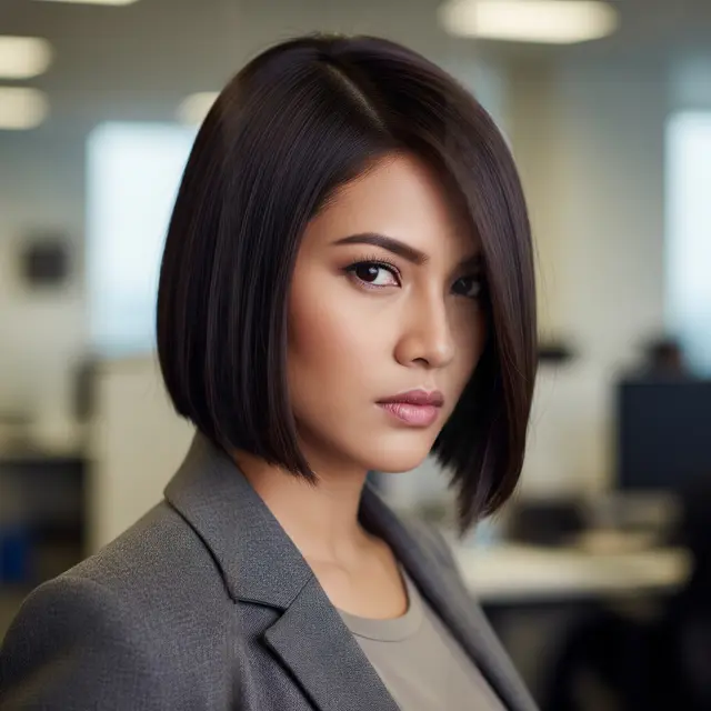 Gaya Rambut Bob Pendek 2026 yang Cocok untuk Kantor (Image by Gemini AI)