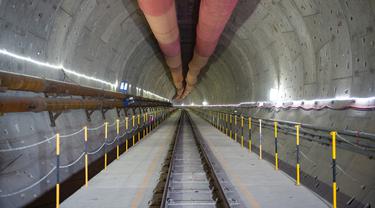FOTO: Terowongan Proyek Kereta Cepat Jakarta - Bandung