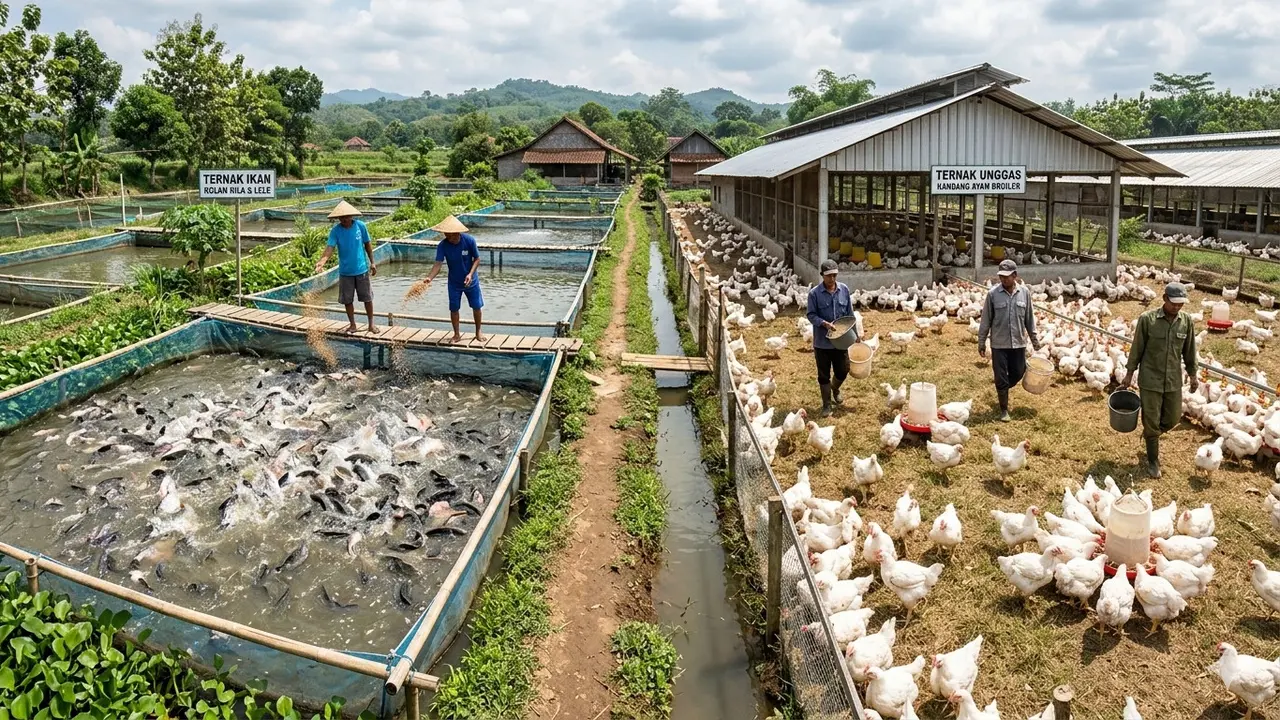 Ternak Ikan vs Unggas Mana Lebih Cocok untuk Usaha Kecil. Gemini