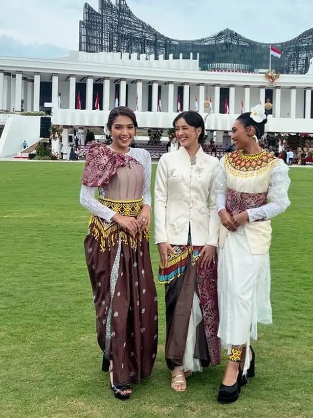 6 Potret Gaya Seleb Ikut Upacara HUT ke-79 RI di Istana Negara IKN, Annisa Pohan, Aaliyah Massaid, hingga Mawar Eva de Jongh