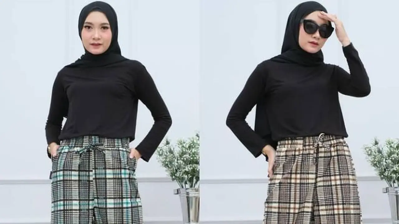 celana motif kotak