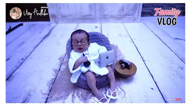 7 Gaya Pemotretan Baby Born Saka Anak Andhika Pratama dan Ussy, Menggemaskan
