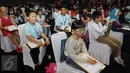 Kompetisi EF National Competition Spelling Bee 2016 digelar untuk membantu mendorong kepercayaan diri siswa dan siswi Indonesia dalam berbahasa inggris, Jakarta, Minggu (27/11). (Liputan6.com/Helmi Afandi)