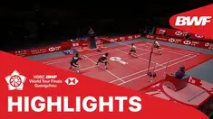 Berita video match highlights semifinal ganda putra BWF World Tour Finals 2019, Mohammad Ahsan /  Hendra Setiawan melawan Lee Yang / Wang Chi-Lin, Sabtu (14/12/2019).