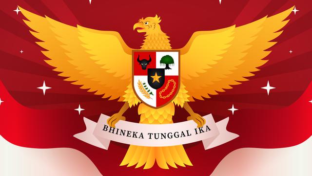 Ilustrasi Pancasila, lambang negara Indonesia