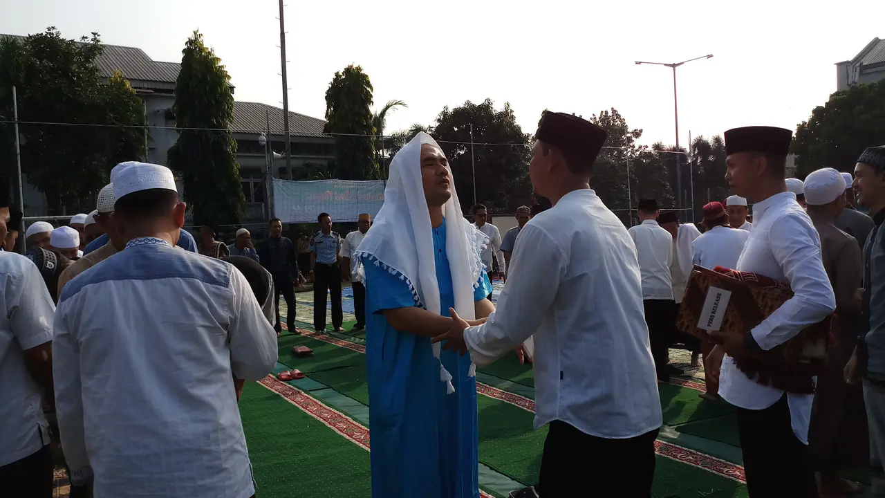 Saipul Jamil saat menerima remisi di Lapas Klas I Cipinang, Jakarta Timur