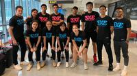 Tim putra dan putri basket 3X3 Indonesia foto bersama saat Kejuaraan Universitas se-Asia. (Istimewa)