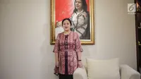 Menteri Koordinator Bidang Pembangunan Manusia dan Kebudayaan RI Puan Maharani. (Liputan6.com/Faizal Fanani)