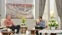 Pertemuan Gubernur Jabar Ridwan Kamil dengan Duta Besar Denmark untuk Indonesia Lars Bo Larsen, di Gedung Pakuan Bandung, Senin (11/4/2022).