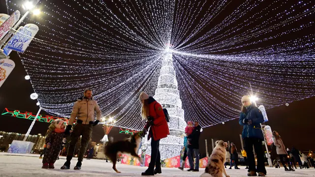 Suasana Natal dan Tahun Baru di Belarus