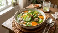 Resep Sup Oyong Wortel Bakso yang Segar dan Bergizi