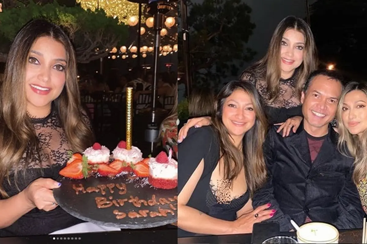 6 Potret Ulang Tahun Sarah Azhari di Amerika, Dirayakan Bareng Kakak dan Adik
