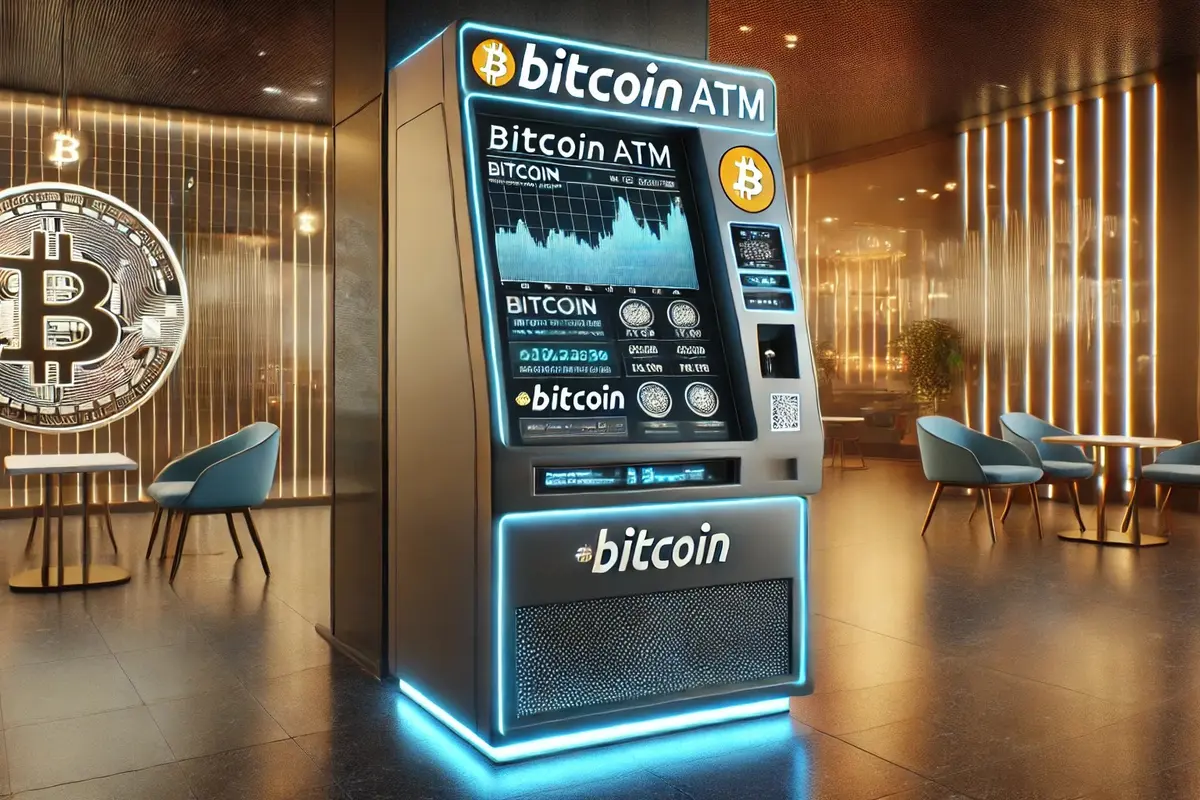 Ilustrasi ATM Bitcoin. (Foto By AI)