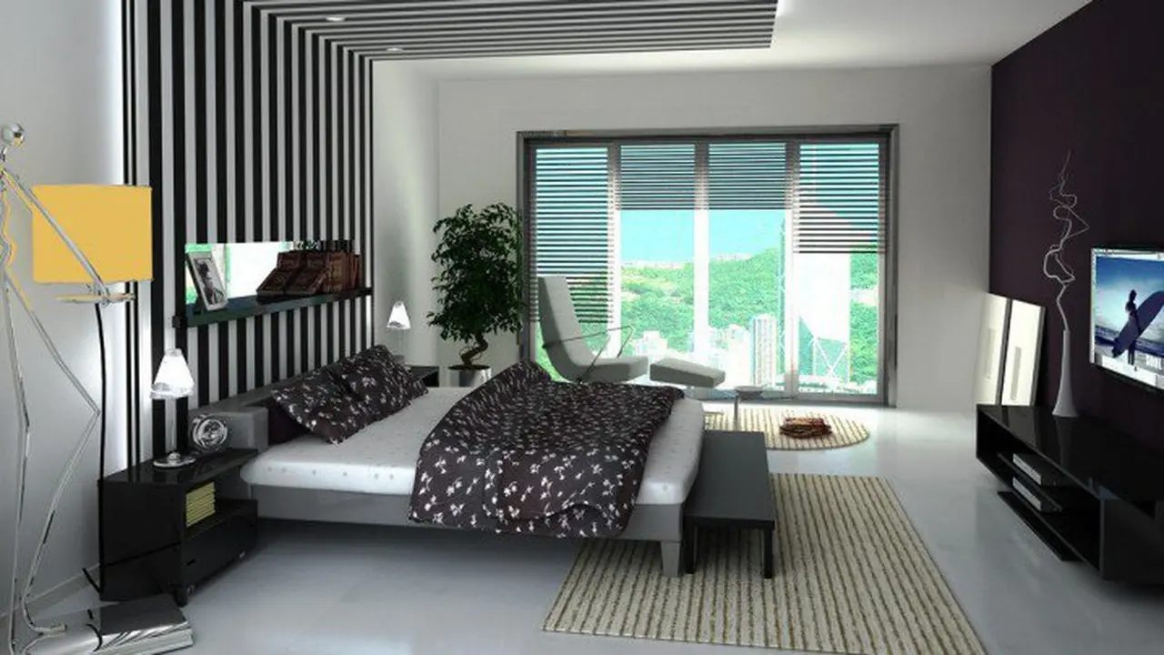 Langit-langit Kamar dengan Desain yang Menyejukkan Mata