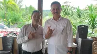 Politisi senior Partai Demokrasi Indonesia Perjuangan (PDIP) Sulut, Janes Parengkuan bersama Letnan Jenderal TNI (Purn) Alfred Denny Djoike Tuejeh yang kini menjadi calon wakil gubernur Sulawesi Utara.