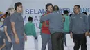 Pelatih Timnas Indonesia U-22, Luis Milla, menghadiri acara pelepasan Timnas Indonesia U-22 di Makostrad, Jakarta, Kamis (10/8/2017). PSSI resmi melepas para atlet untuk berlaga di Sea Games 2017 Malaysia. (Bola.com/M Iqbal Ichsan)