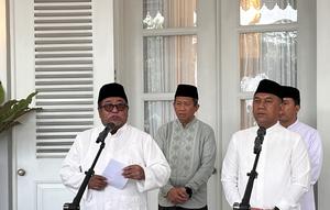 Wakol Gubernur Jakarta Rano Karno usai menunaikan ibadah Salat Idul Adha bersama warga di halaman Balai Kota DKI Jakarta. (Istimewa)