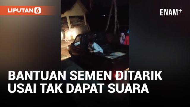 Tak Dapat Suara, Caleg di Lombok Tarik Bantuan Semen Untuk Masjid
