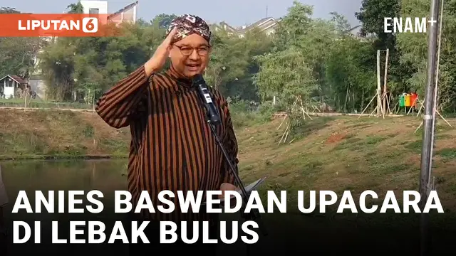 Anies Baswedan Upacara HUT ke-78 Indonesia di Lebak Bulus