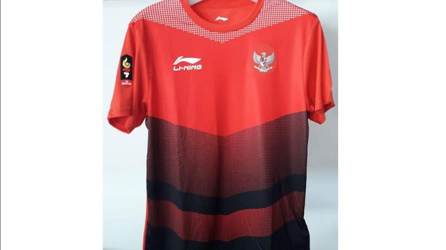 Jersey kandang Li Ning Timnas Indonesia U-23 untuk Asian Games 2018.