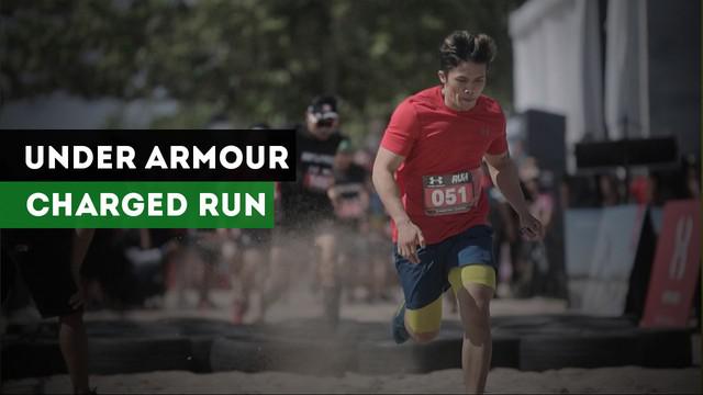 Under Armour mengadakan event Charged Run di Pantai Kuta, Bali, Sabtu (9/12/2017).
