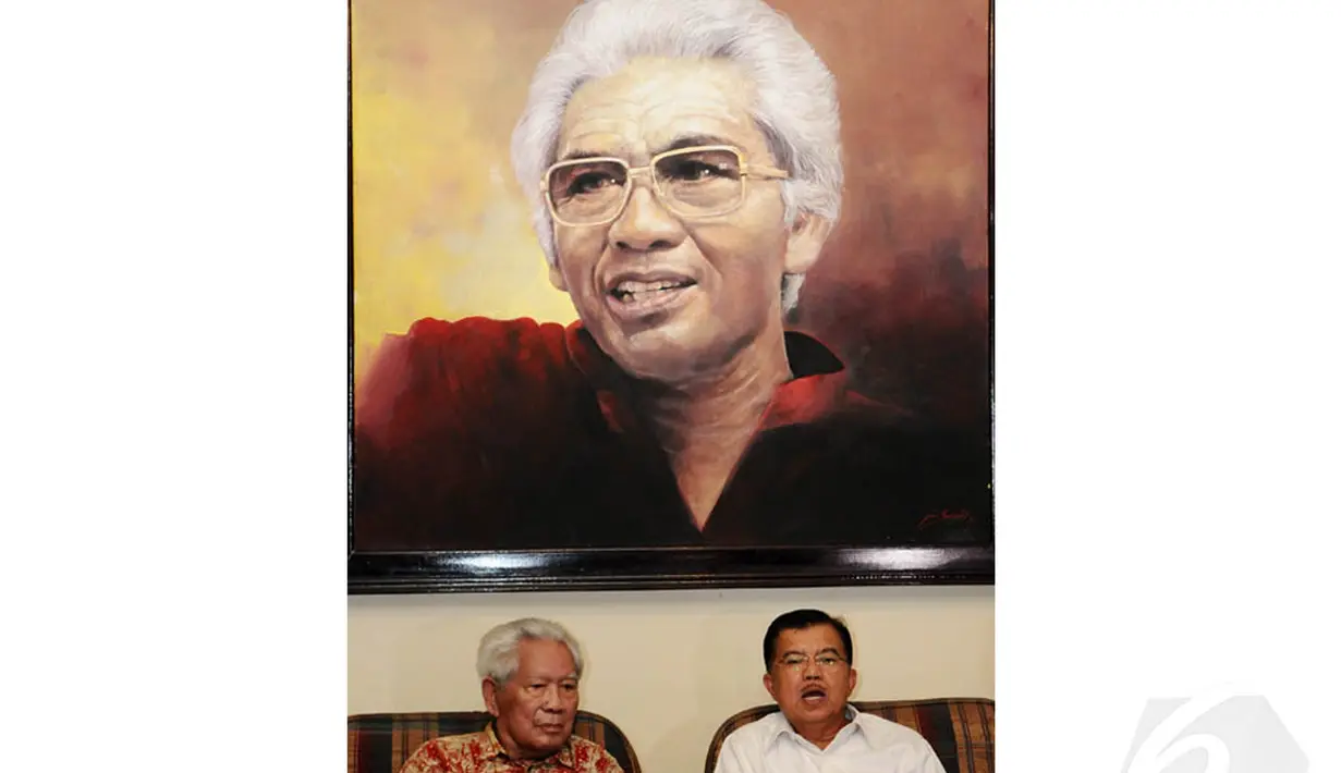 Suhardiman menyatakan, mendukung penuh pasangan Jokowi-JK,  karena dinilai mampu membawa Indonesia lebih baik. Senin (26/5/14) (Liputan6.com /Andrian M Tunay)