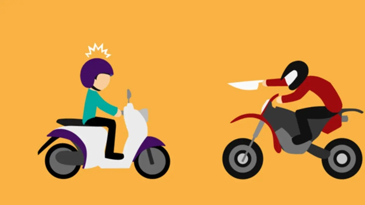 Ilustrasi Begal Motor (Merdeka.com)