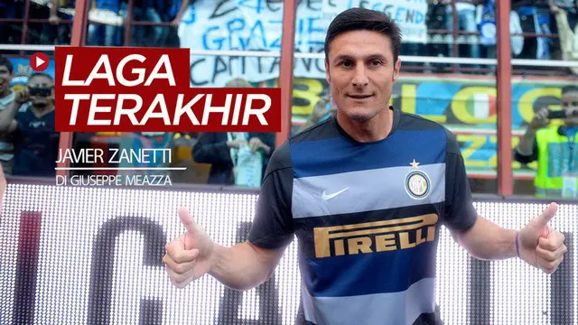 Berita video flashback Serie A, 10 Mei (hari ini) pada 2014, Javier Zanetti, melakoni laga terakhir sebagai kapten Inter Milan di Giuseppe Meazza.
