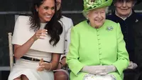 Meghan Markle bersama Ratu Elizabeth. (Sumber: @theroyalfamily)