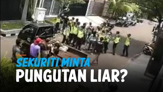 VIDEO: Terekam Sejumlah Sekuriti Komplek Lakukan Pemerasan dan Intimidasi