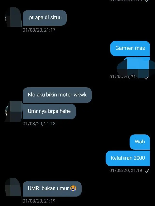 5 Chat Kocak Tanya 'UMR' Ini Malah Jadi Salah Paham