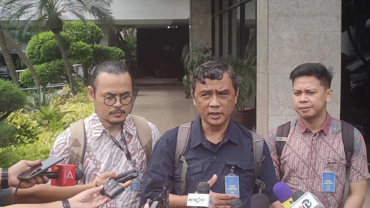 Komite Kekerasan Jurnalistik (KKJ) saat mendatangi Kantor Staf Presiden (KSP).