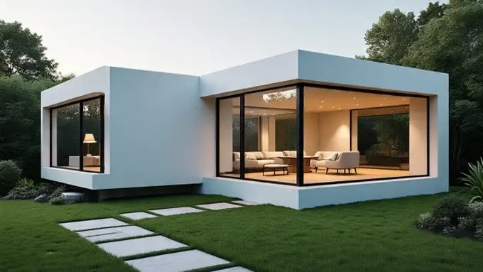 Ilustrasi Rumah L-Shape (Sumber Gambar: Meta AI)