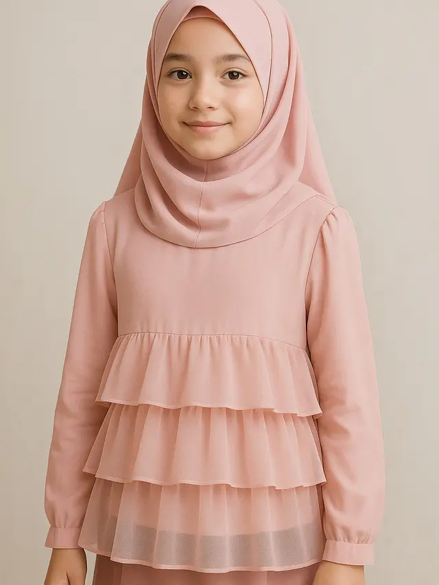 model atasan anak perempuan hijab