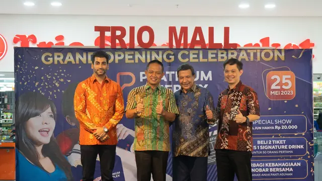 Suasana pembukaan bioskop Platinum Cineplex bersama Raam Punjabi di Kebumen, Jawa Tengah, pada 25 Mei 2023. (Foto: Dok. Tim Platinum Cineplex)