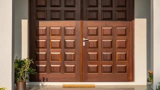 Model Pintu Rumah dari Triplek yang Awet dan Murah (AI)
