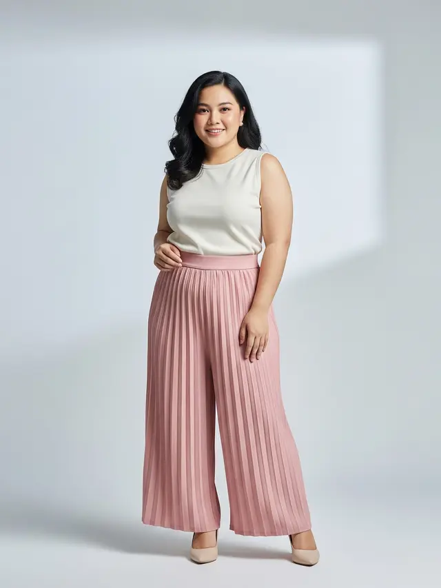 Celana Dengan Detail Lipit (Pleated Trousers)