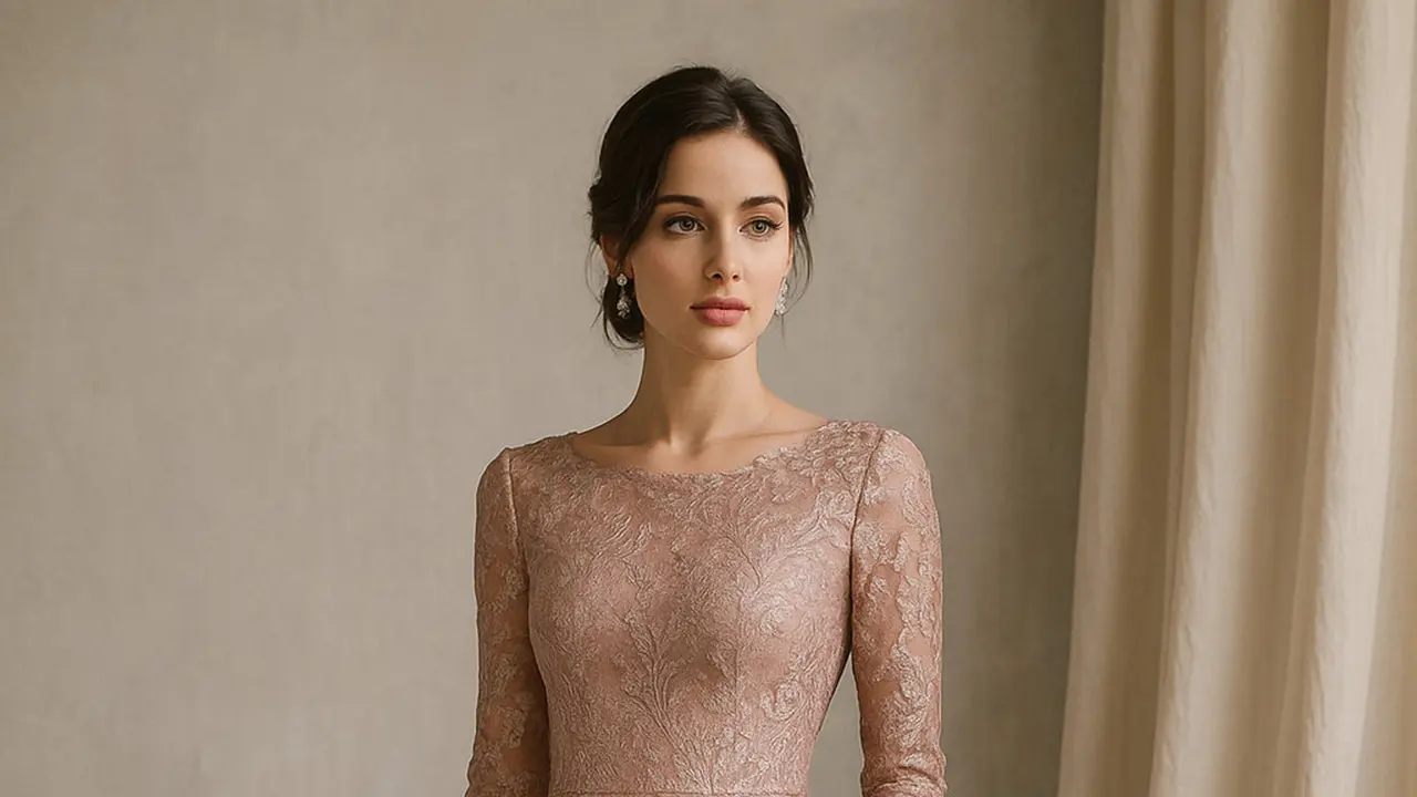 Dress Brokat Modern yang Anggun untuk Pesta