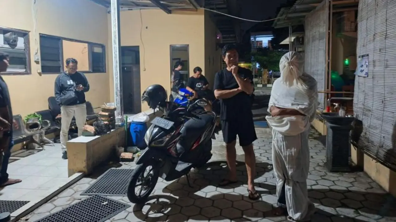Sejumlah remaja pembuat konten pocong diamankan di Polres Sragen, Kamis (Humas Polda Jateng)