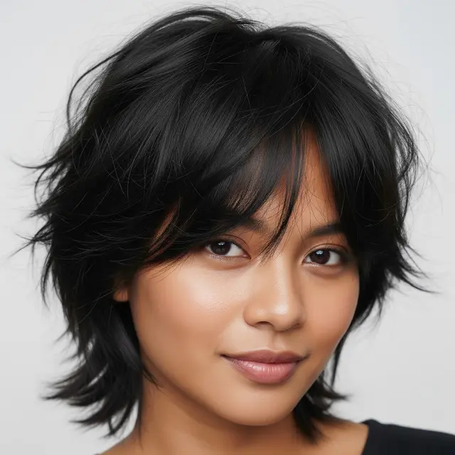 Model Rambut Wanita Pendek Berponi