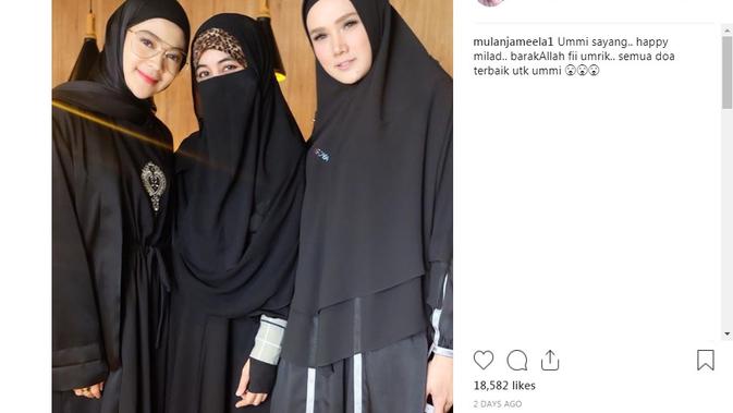 Umi Pipik, Mulan Jameela dan Indah Dewi Pertiwi (Foto: Instagram/@mulanjameela1)