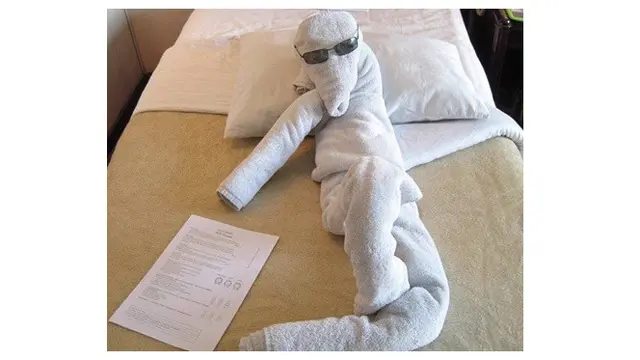 Kreasi Kreatif Saat Menata Handuk di Hotel Ini Bikin Kagum
